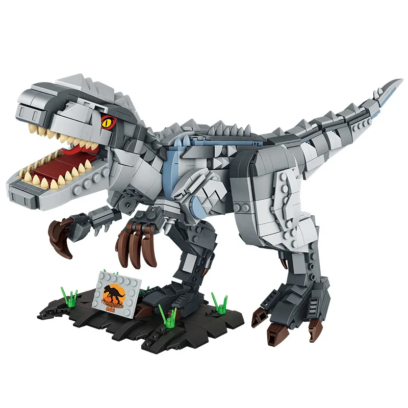 Große Dinosaurier Modell Tyranno saurus Triceratops Tyranno saurus Sichel Drachen Bausteine Montage Spielzeug Geschenk fc6252
