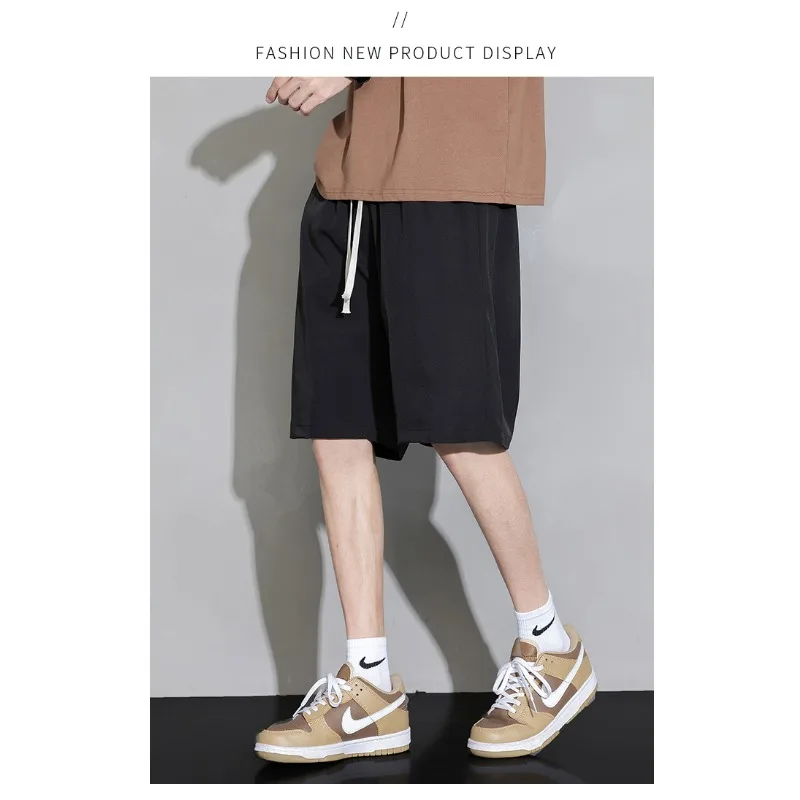 

Fashionable Casual Loose Five Quarter Sports Shorts Summer Outdoor Lightweight Breathable Sweat Absorbing Quick Drying Shorts