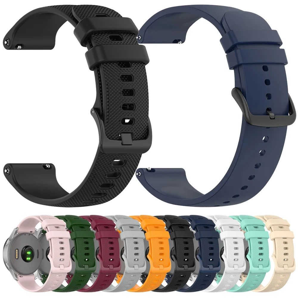 Sports Silicone Watch Strap For Garmin Venu 3 Band Forerunner 265 255 Music Vivoactive 4 Watchband For Garmin Venu Sq 2 Bracelet