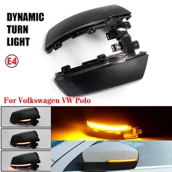 2pcs LED Dynamic Side Wing Rearview Mirror Indicator Blinker Lamp Turn Signal Light For VW POLO MK5 6R 2009-2013 POLO 6C