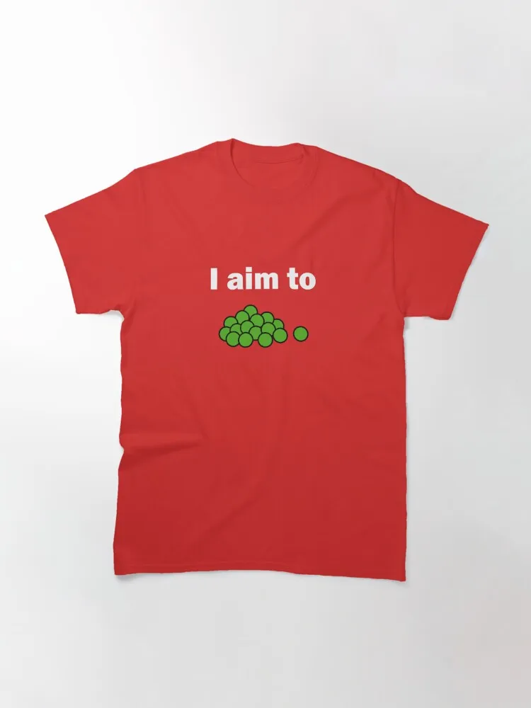 I Aim To Green Peas Solar Opposites Classic T-Shirt Short Sleeve Tops Tees Cotton Print Tshirts New Fashion Top Tees