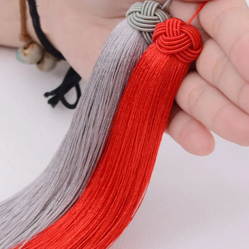 5/10pcs 14cm Pineapple Cap Silky Tassel Handmade Soft Bookmark Beaded Tassels For DIY Crafts Jewelry Making Projects Accessories