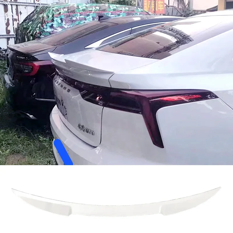 Black Spoiler for Bestune B70 Tail Fin Carbon Painting 2021 To 2023 Sedan Rear Wing Accessories