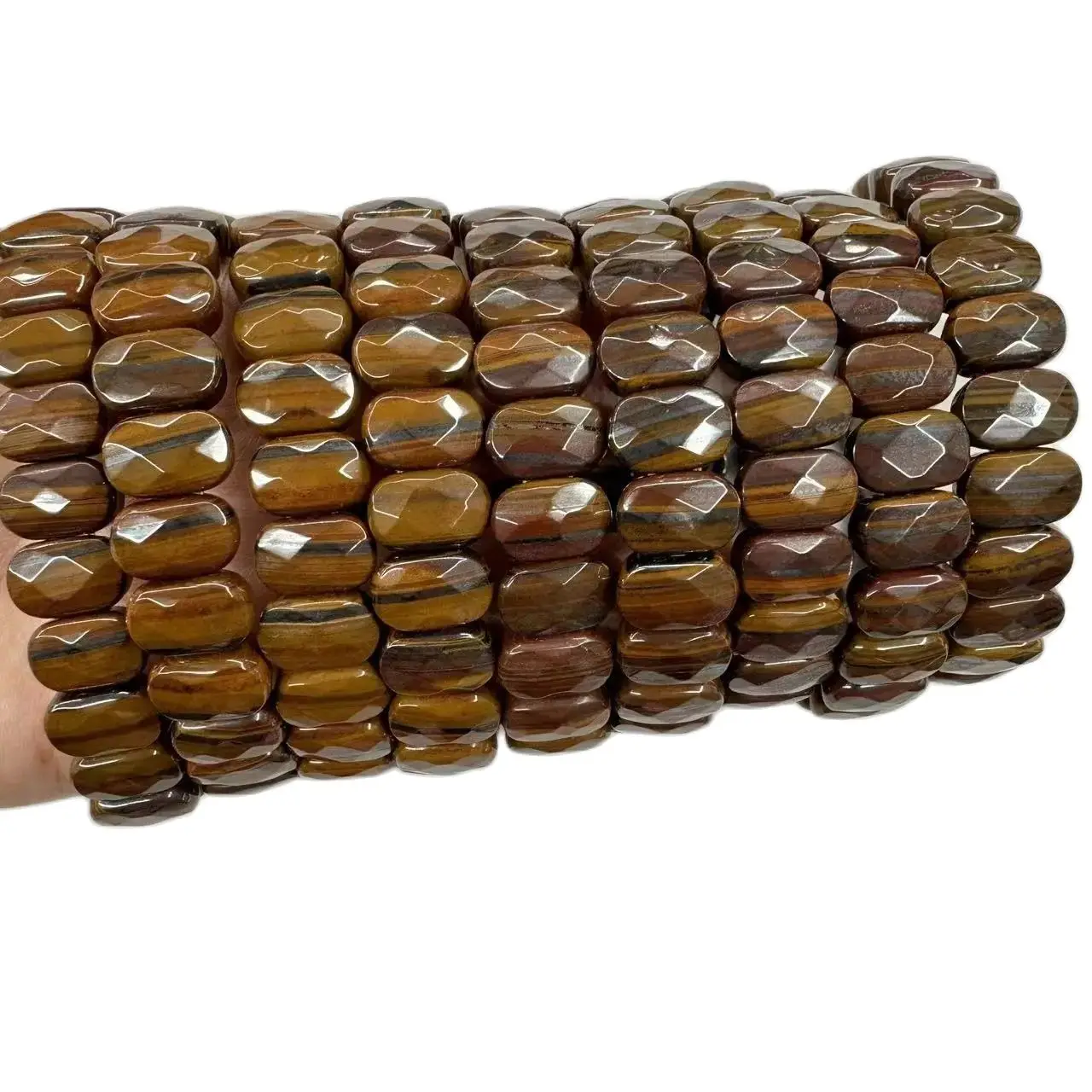 Bracelet Gemstone Jewelry Iron Tiger Eye Stone Natural for Women for Men Wholesale ! Yellow Bracelets Type Main Stone