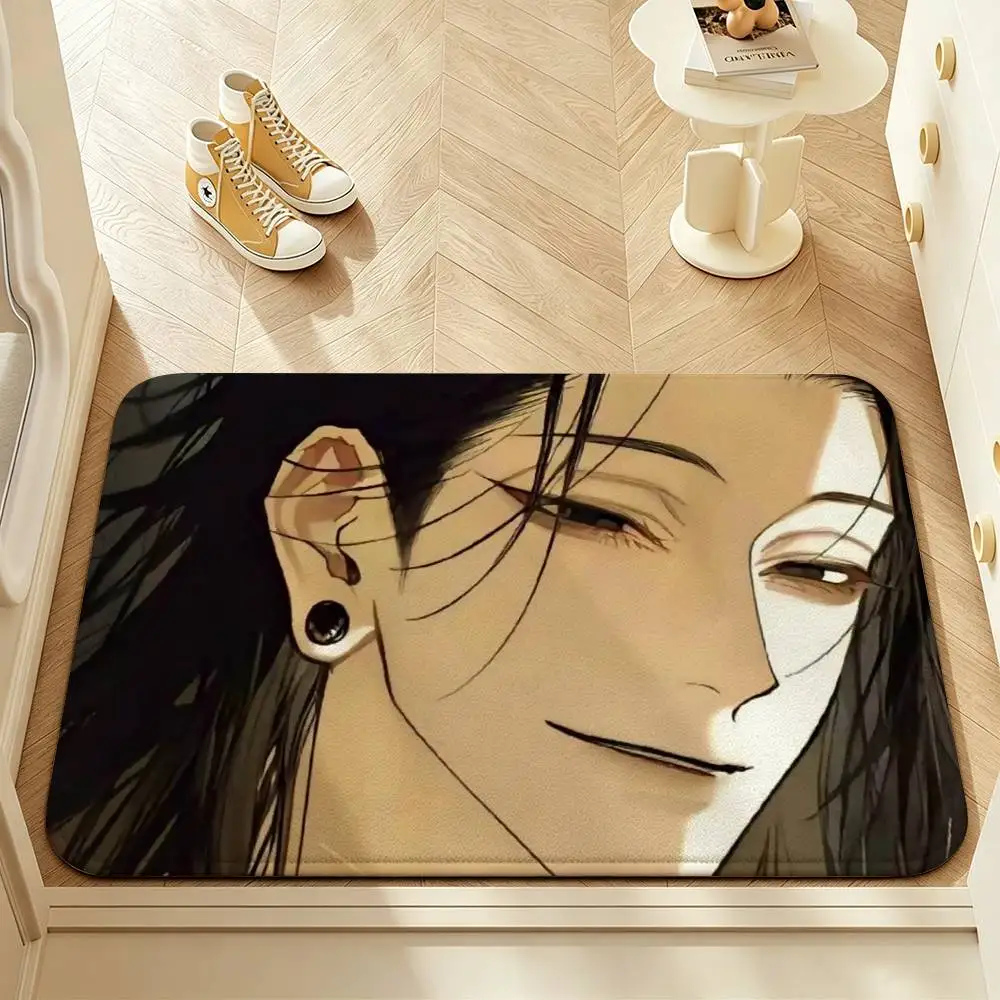G-Geto Suguru J-Jujutsu Kaisen Short Plush Anti-Slip Door Mat Soft Floor Mat for Home Entrance