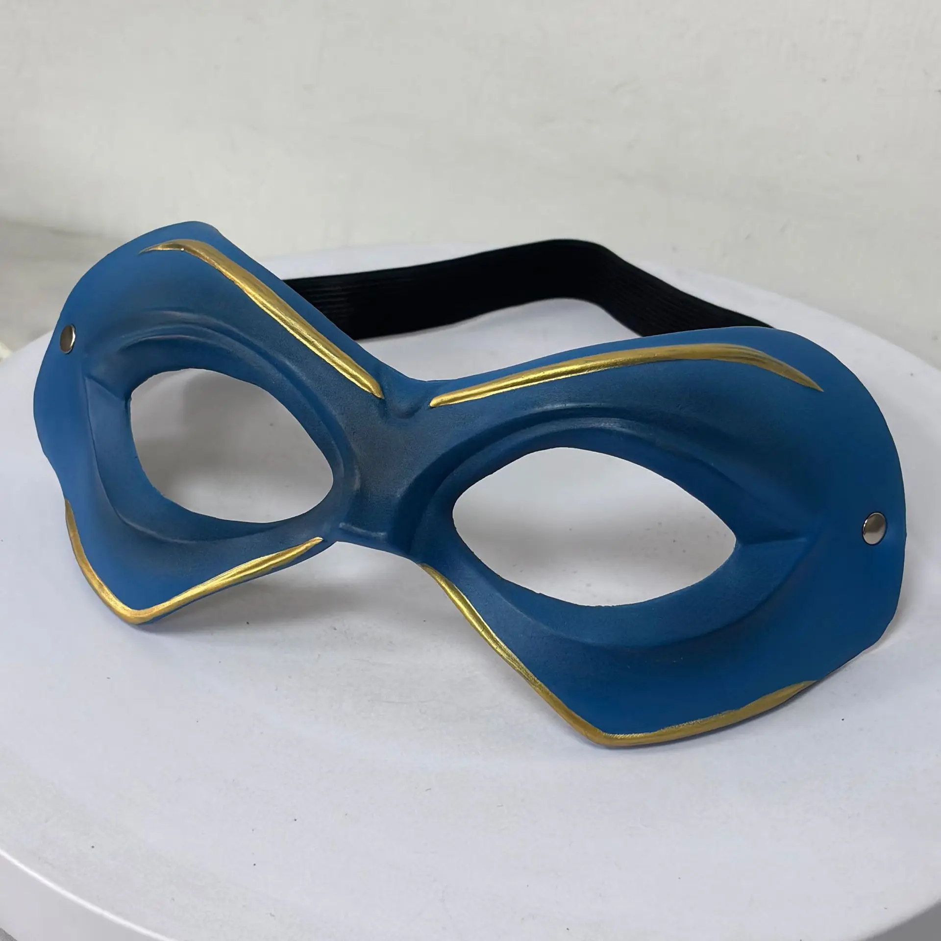 Blaue Augenmaske für Halloween-Kostüm, Verkleidung für Rollenspiel-Party, Weihnachten, Maskerade – Detail 4