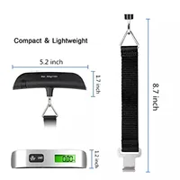 Luggage Scale 110lb 50kg Digital Handheld Portable Hanging Baggage Scale for Travel Suitcase Weight Scale 2
