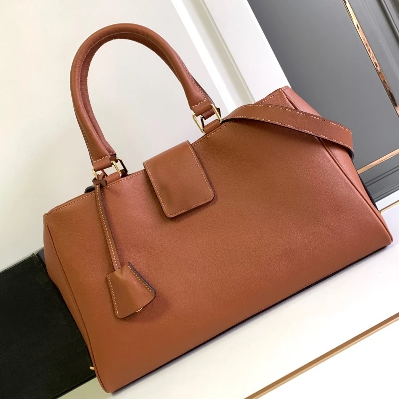 

Retro Brown Handbag for Women High-quality Leather Daily Commute Travel Bag 2025 New Fashion Luxury Large Capacity Shoulder Bags