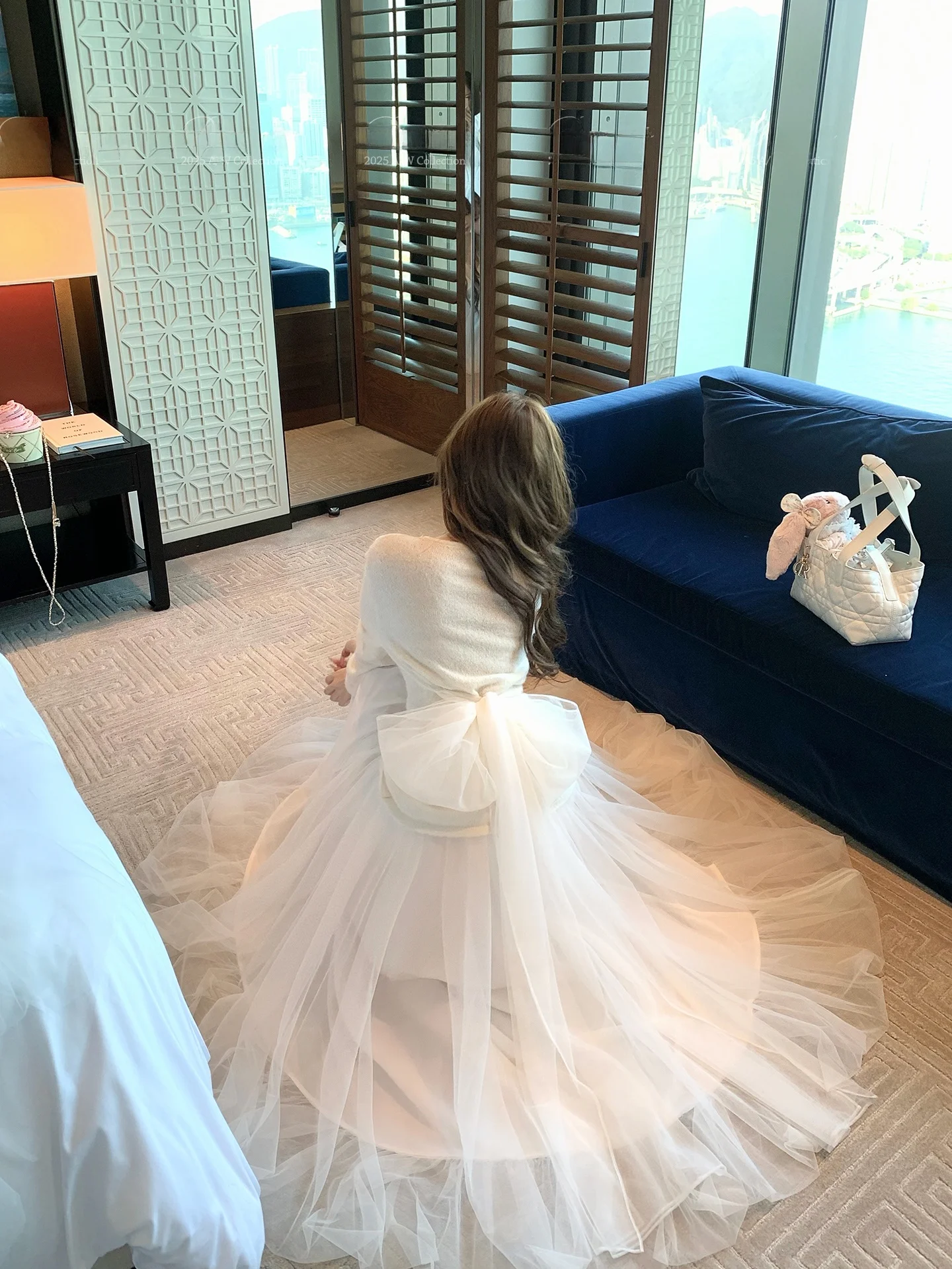 

Sweet Knitted Dr Set Original Design Spring New Sle Long Sve Knot Faionable Women's Two-Piece Suit