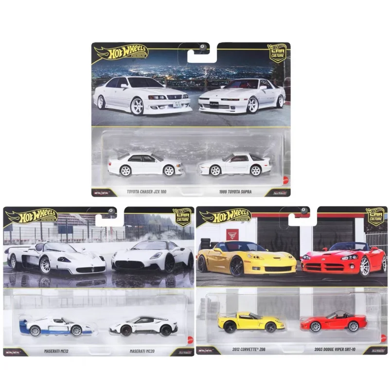 

Предзаказ: Набор из двух машинок Hot Wheels Premium Car Cultural Series HBL96 — Maserati, Corvette, Toyota. Коллекционные модели, игрушки-сюрпризы.