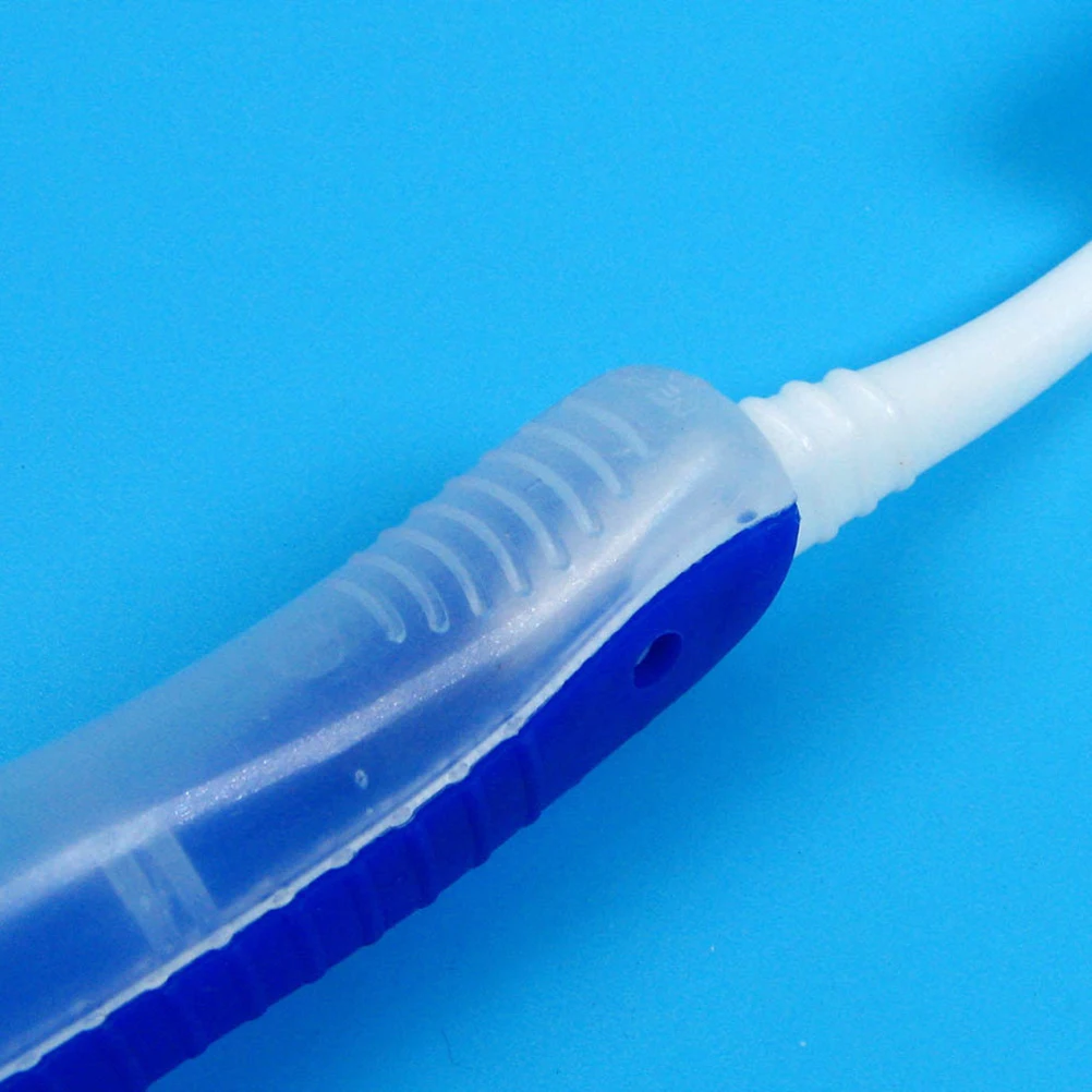 Folding Bristle Travel Toothbrush Portable Camping Toothbrush Hiking Dust Proof Storage Box Ergonomic Handle Lightweight Blue