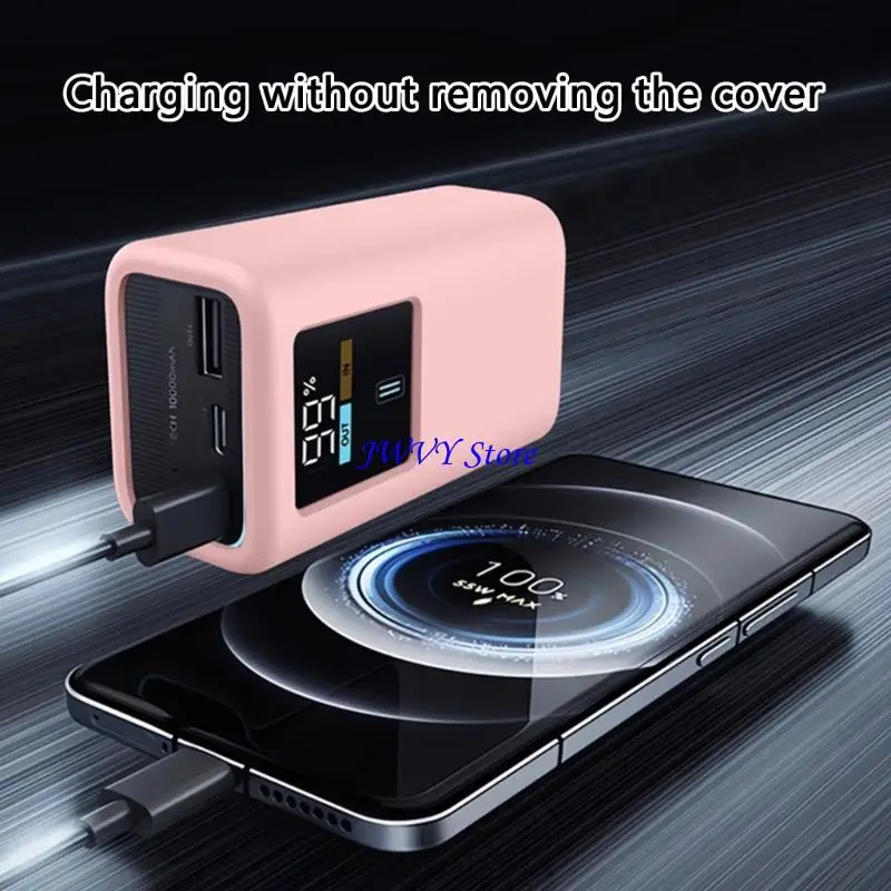 573A Silicone Protective Case for NO.10 10000mAh 55W Mini Powerbanks AntiSlip Cover