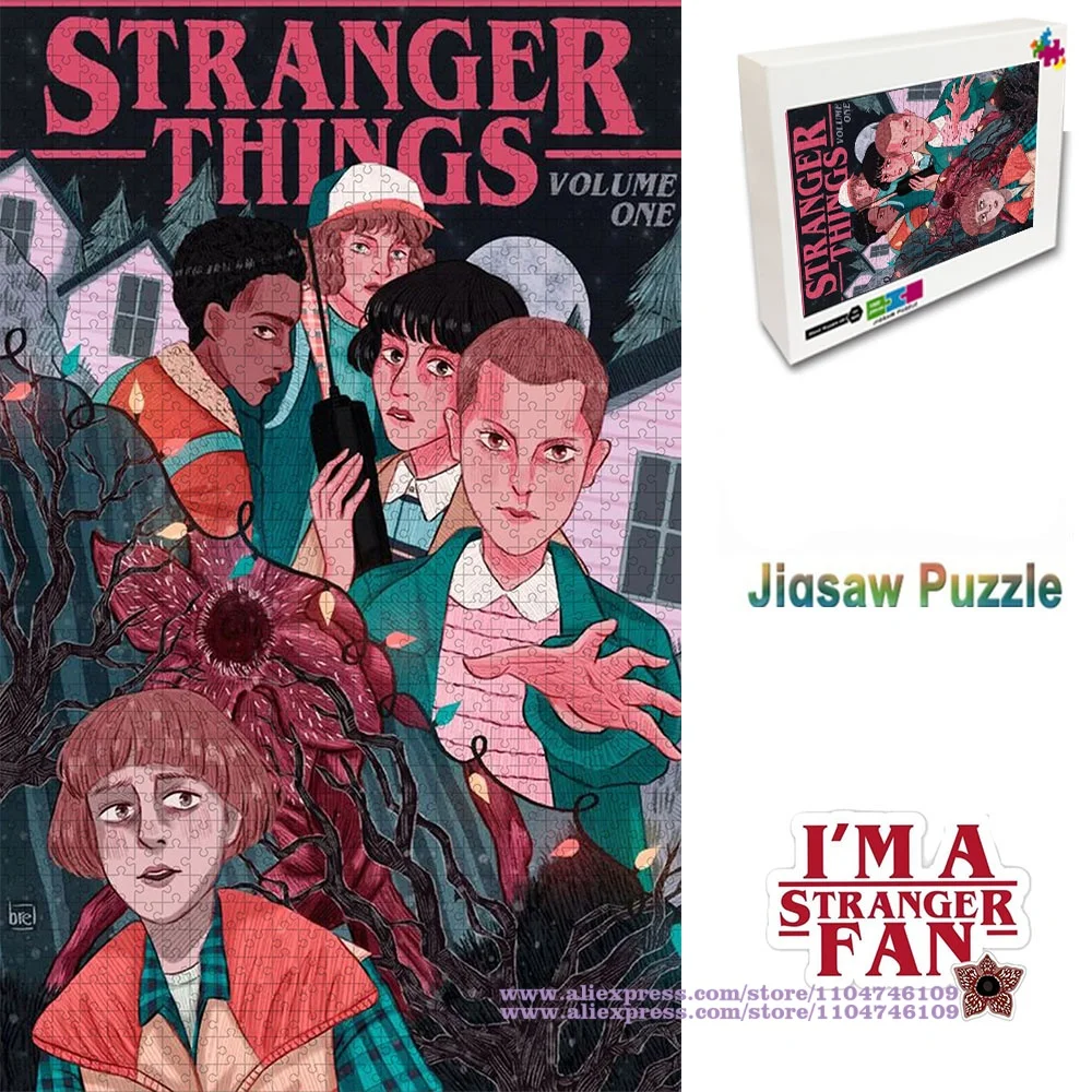 

Stranger Things Puzzle Jigsaw 108/200/300/500/1000/1500Pcs Intelligence Puzzles for Adults Unique Puzzles Gifts Home Decoration