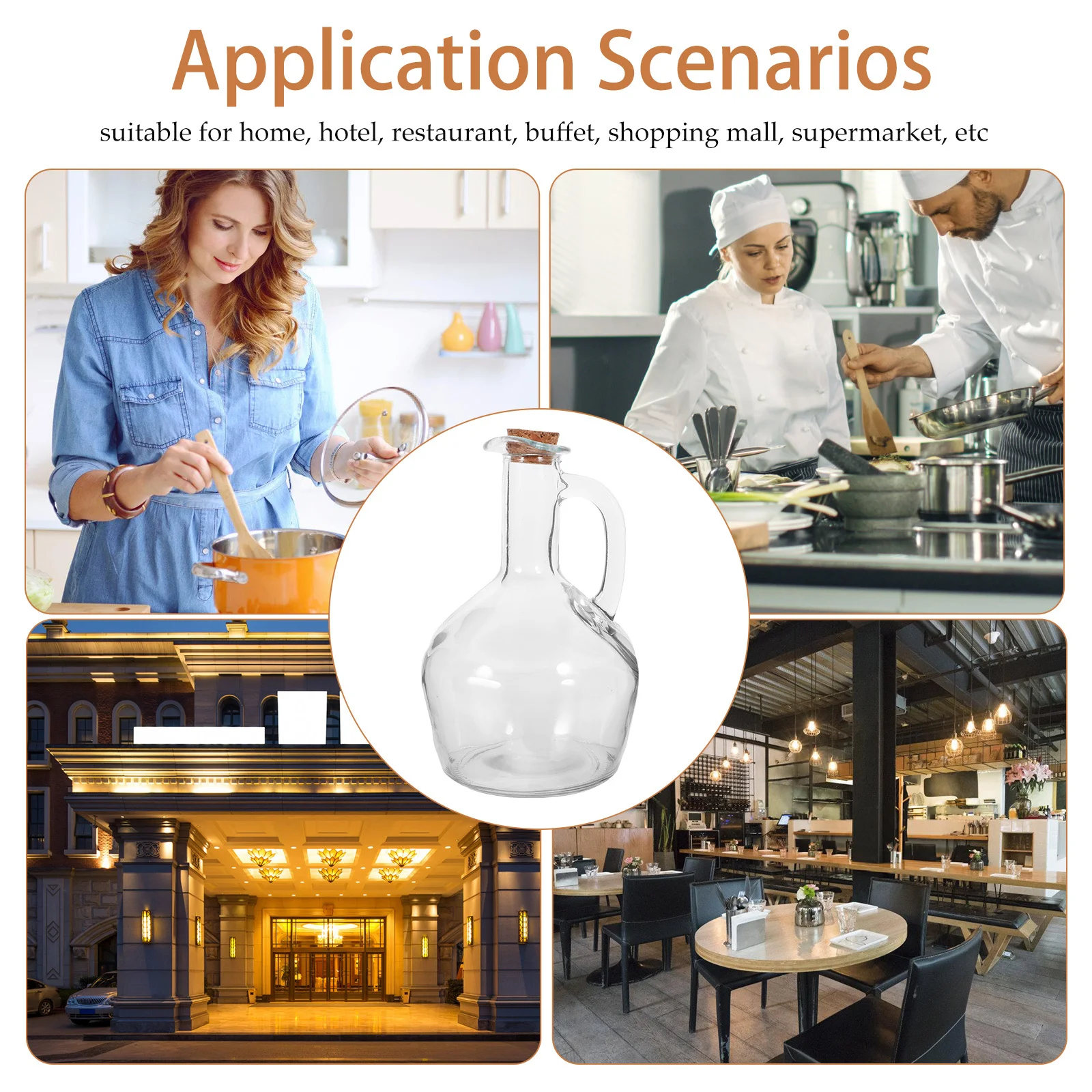 

Glass Oil Bottle Transparent Seasoning Dispenser Antileak Spout Design Kitchen Supply Oil Dispenser Glass Bottle