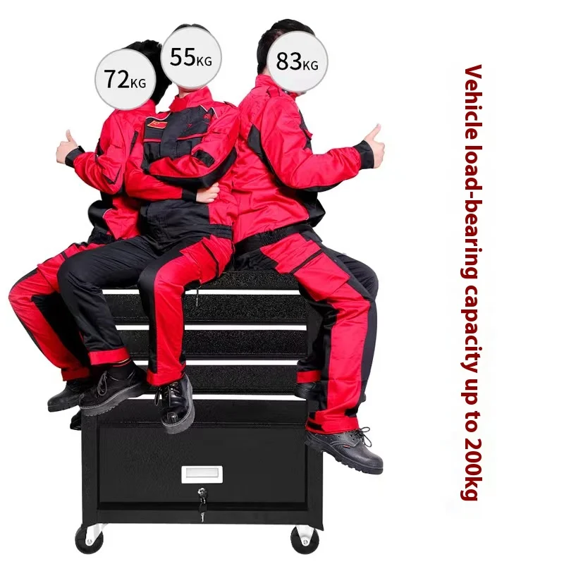 Cabinet Trolley Maintenance Workshop Parts Cabinet Iron 7 Drawers Multifunctional Auto Repair Tool Car Storage Box Mobile Tool
