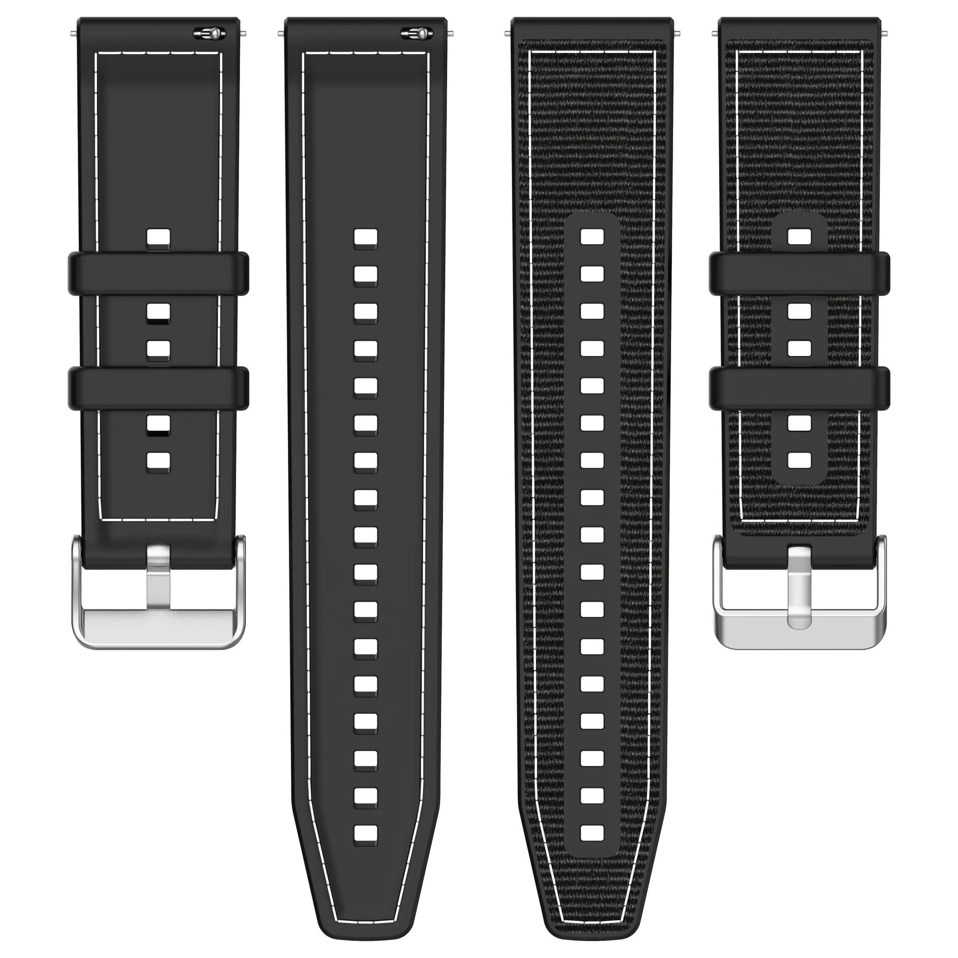 حلقة الفرقة ل Amazfit Bip 6 5 Bip6 حزام ساعة ذكية سيليكون النايلون أسورة يد العصابات ل Amazfit Bip 6 اكسسوارات Correa