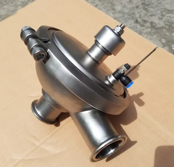 วาล์วนิรภัยเกรดอาหาร 2'' ss304 วาล์วควบคุมแรงดันคงที่