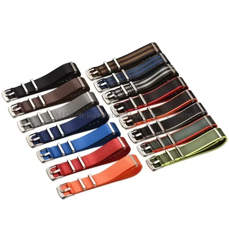 Nylon Watch Strap for Omega for Seiko for Tudor Universal Wrist Band Military Watch Band XL Super Long Size 33cm Band 18/20/22mm