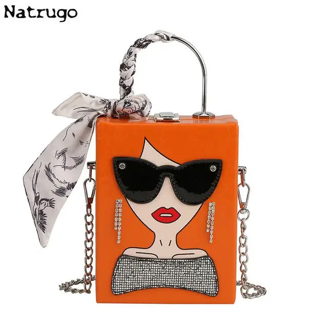 Modne okulary podkreślające osobowość Piękna dziewczyna Torba na ramię Modna torba z frędzlami Prety Women Crossbody Box Bag