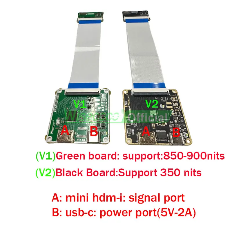 Imagem -04 - Wisecoco-tela Flexível Oled Dobrável Display Ips Alto Brilho Usb-c Placa de Motorista 2880x1440 2k 6