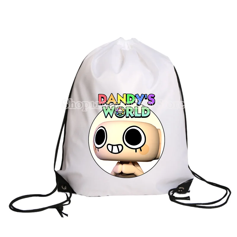 حقيبة Dandys World برباط للأولاد والبنات بجيب سلسلي لملابس حمام السباحة وتخزين الأحذية وتغليف مقاوم للماء على ظهره هدية