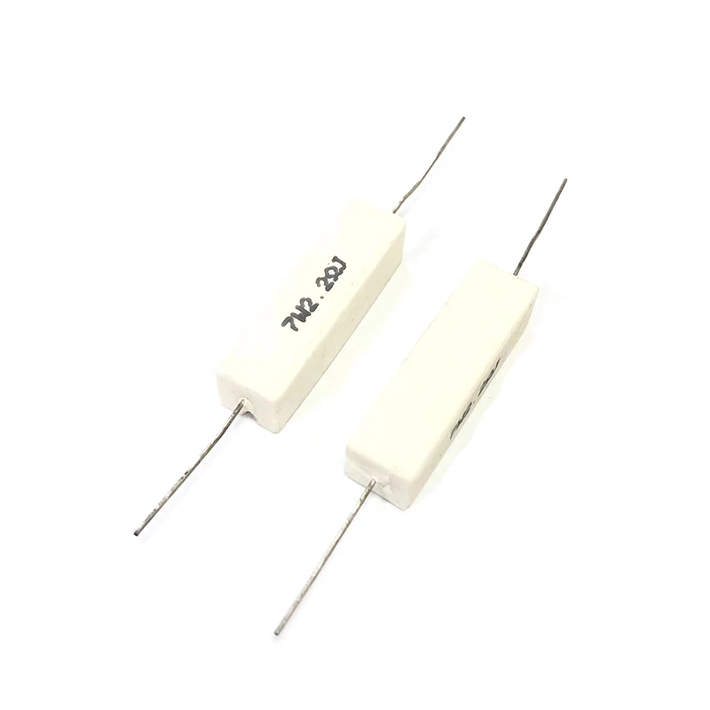 Résistance de puissance en ciment, 7W, 5%, 2ohm, 7 ohm, 2ohm, 2ohm, 7 ohm, 2ohm
