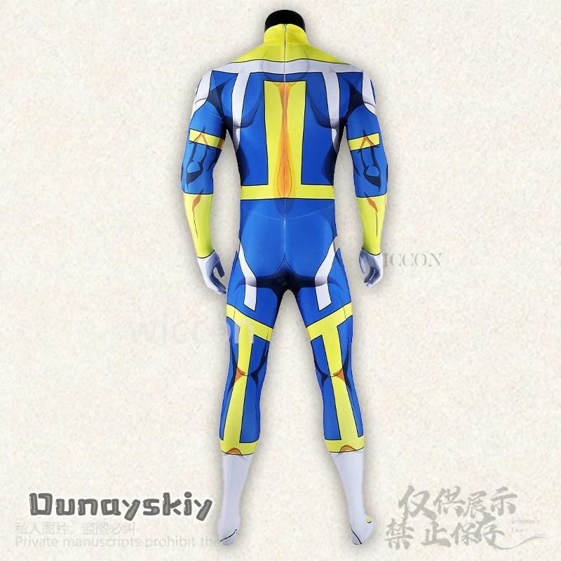 Костюм для косплея Immortal Anime Invincibleee, синий, желтый комбинезон, боди, сексуальная униформа, боевой костюм героя, униформа для девочек