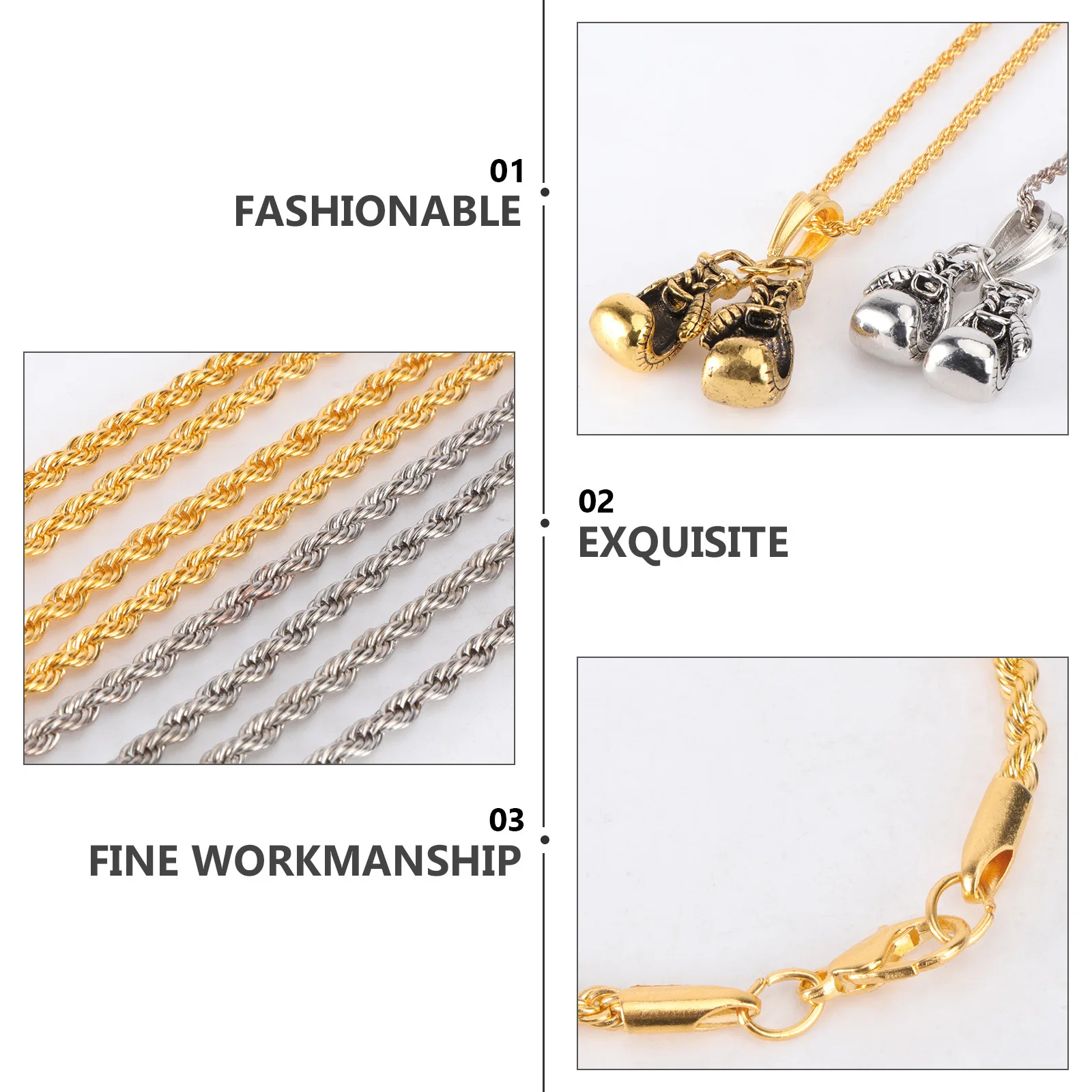 

2 шт., уникальные боксерские перчатки, ожерелье, подвеска в стиле панк, колье для женщин и мужчин, модная цепочка на ключицу, ювелирное изделие, подарок