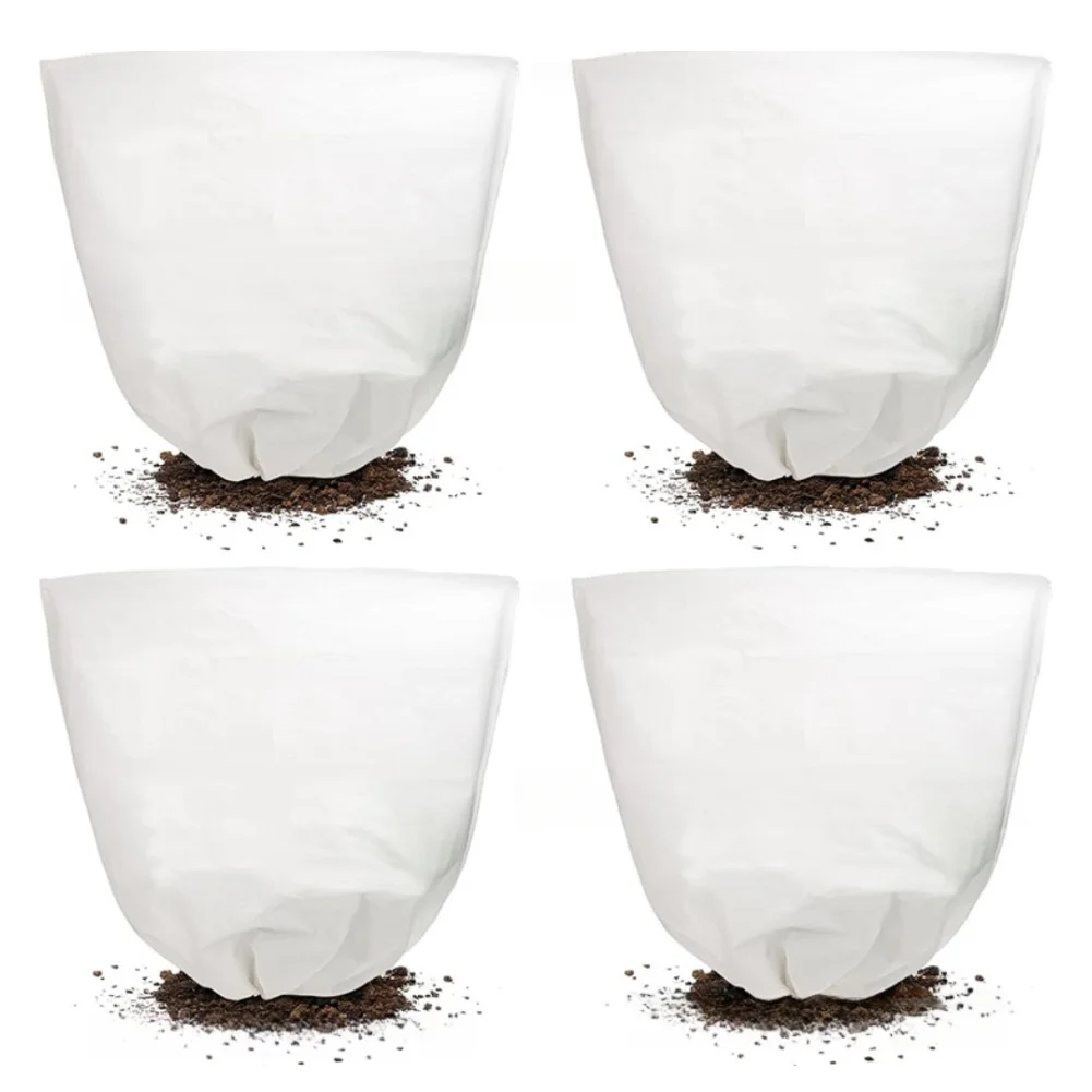 4 Pack For Plant Frost Covers Made with Thick Non-Woven Fabric Providing Reliable Shielding from Frost and Cold for For Plants