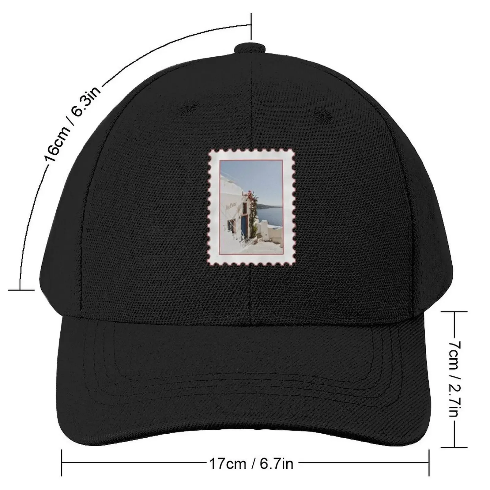 Greece Pink Postage Stamp Baseball Cap dad hat |-F-| Fishing cap Women's Golf Wear Men's