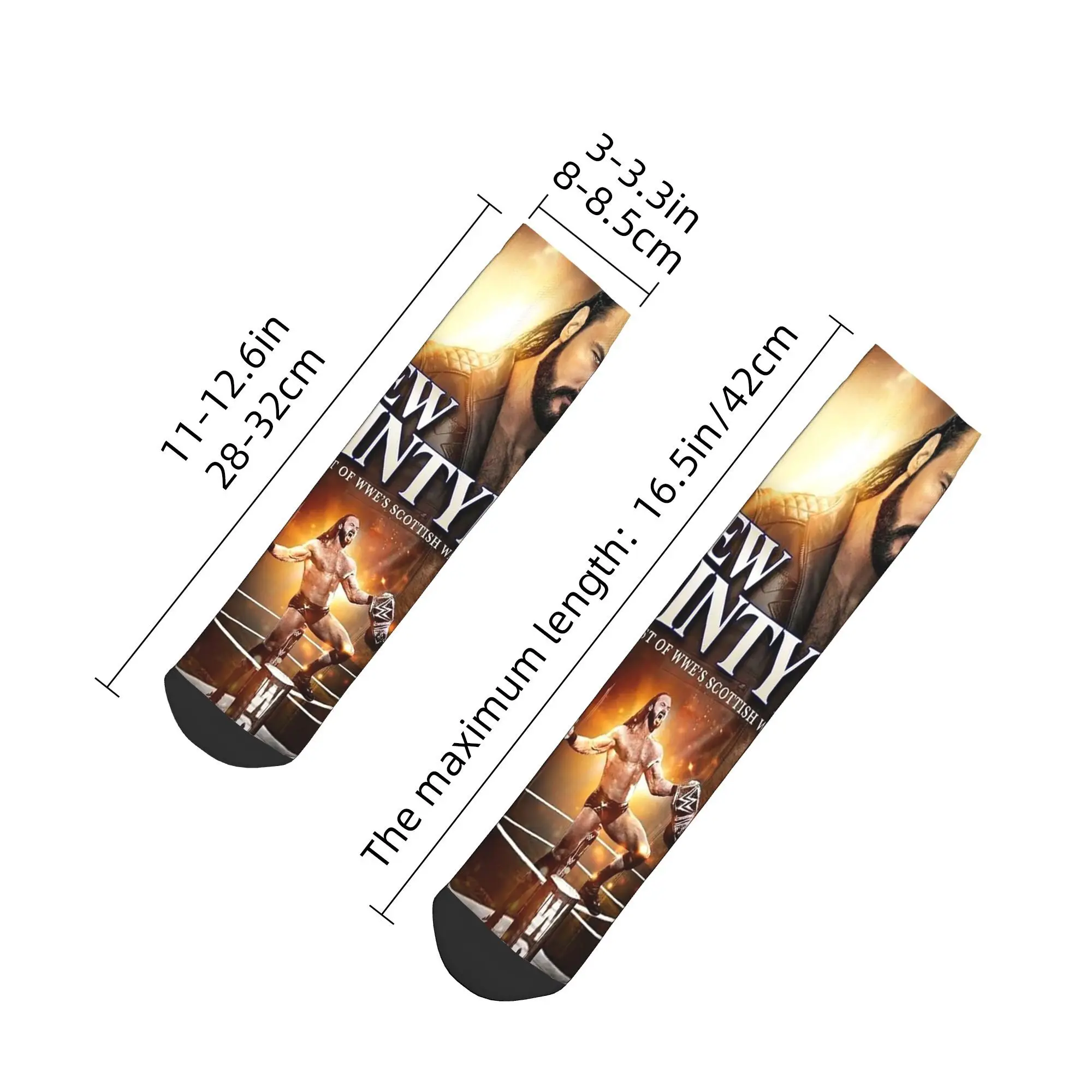 Wwe Professional wrestler Drew McIntyre Socks Harajuku Super Soft Stockings All Season Socks Accessories for Man's Woman's Gifts