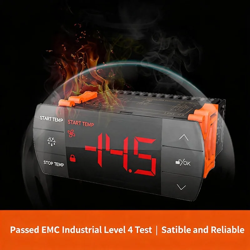 Thermostat EK-3021 intelligent temperature controller, dual sensor refrigeration and defrosting alarm