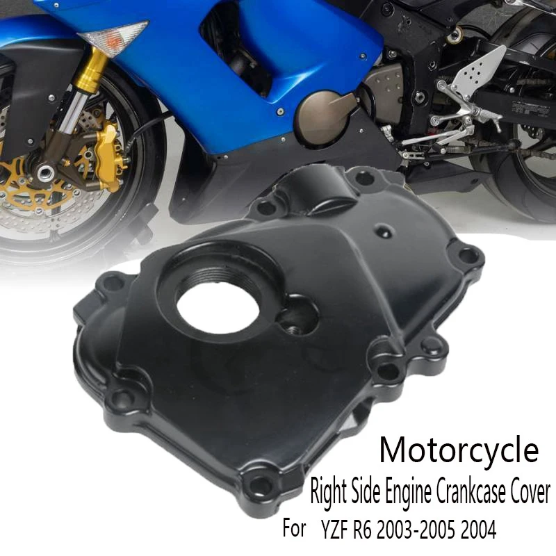 Motorcycle Right Side Engine Crankcase Cover Ignition Trigger Protective Cover for YZF R6 2003-2005 2004