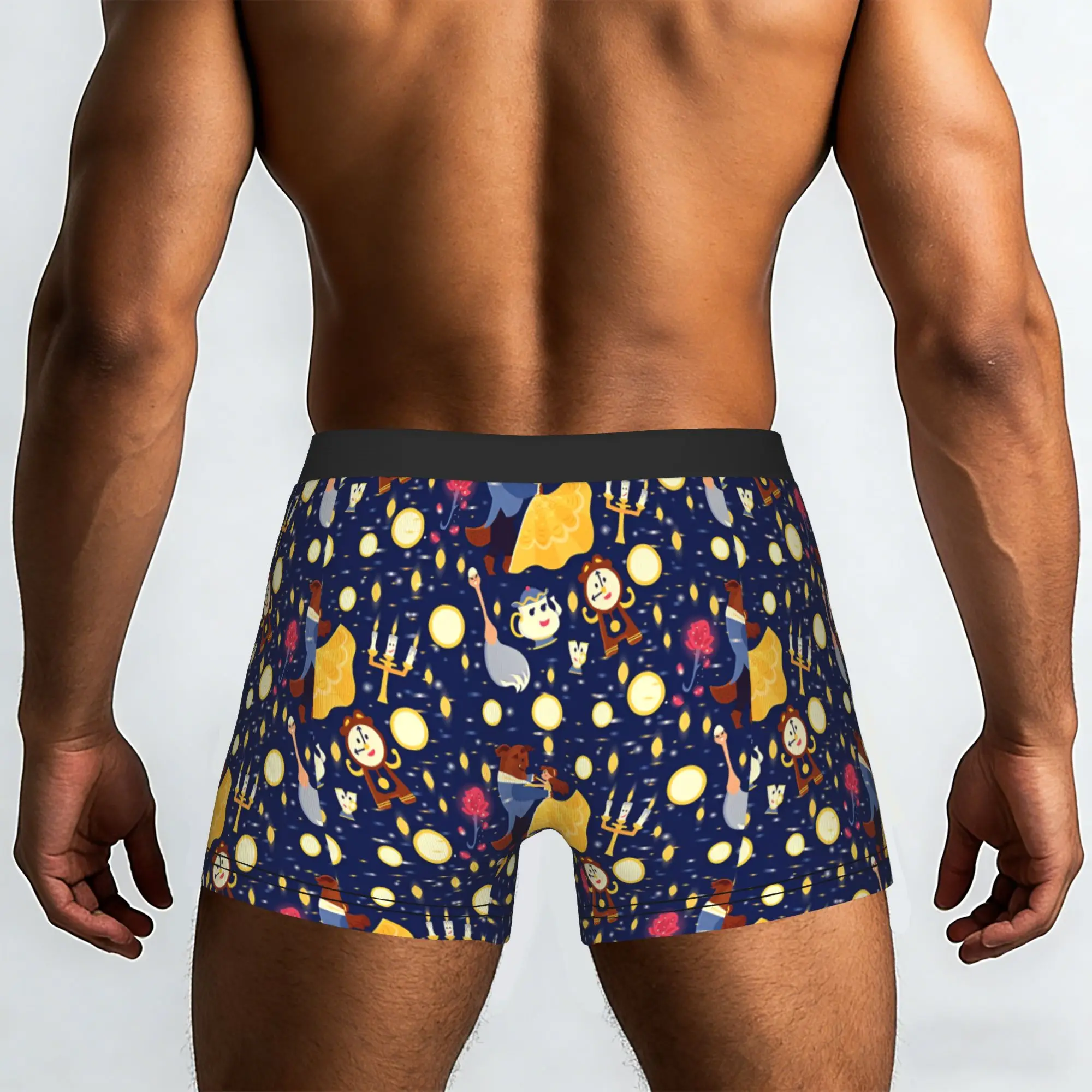 Custom Beauty Anime And The Beast Boxers Shorts Men's  Briefs Underwear Fashion Underpants