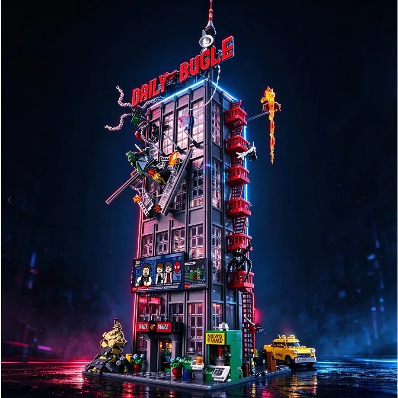 SIn stock Diy Moc New 3772 PCS The Daily Bugle Building birthday gift Building Blocks Anniversary Set Gifts For Children brickse