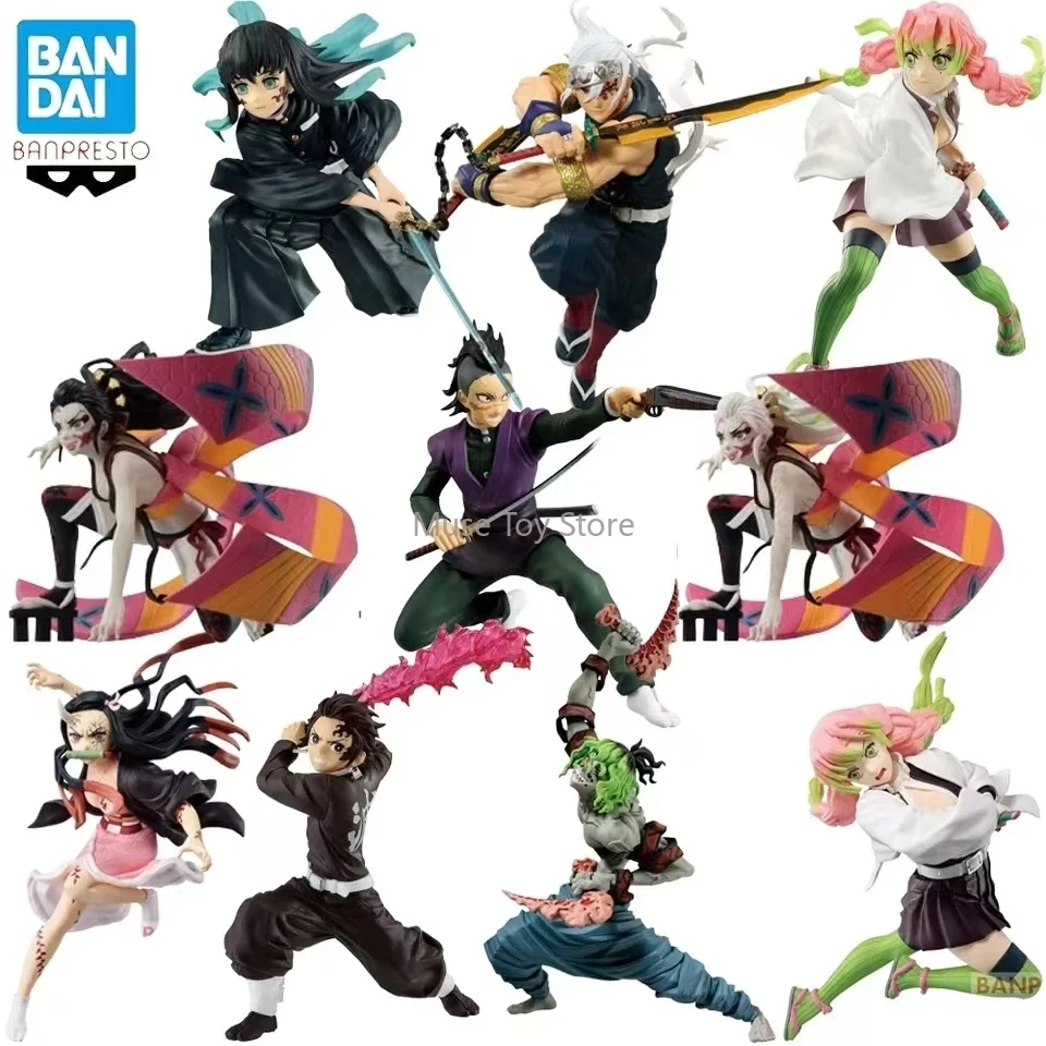 

В наличии оригинальная фигурка Banpresto Vibration Stars Demon Slayer Cylinder Muichiro Kanroji Mitsuri Kamado Nezuko, аниме-модель игрушки