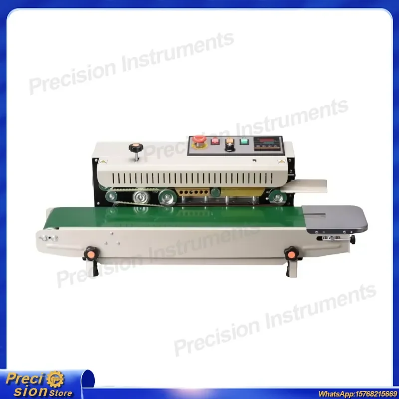 High-Precision Automatic Continuous Sealing Machine for Plastic and Paper Bags Electric Industrial Sealer ISO CE Certified