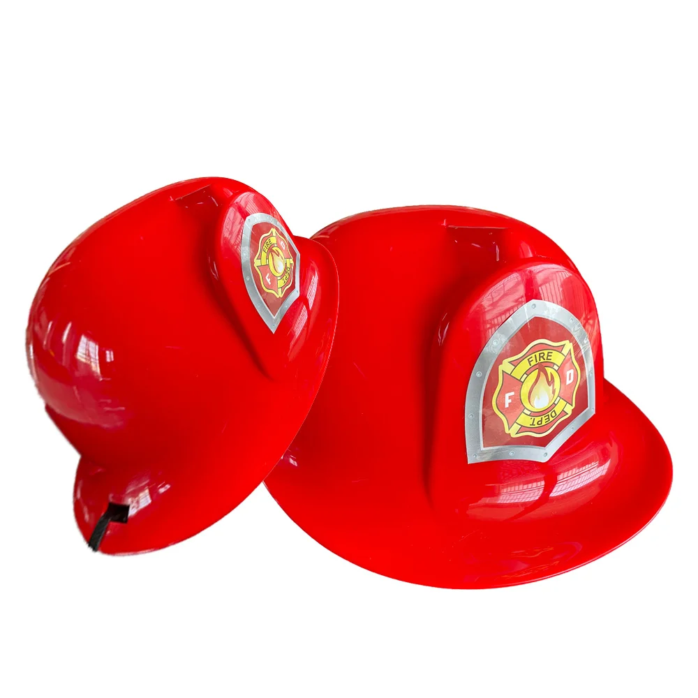 Fireman Sam Birthday Decoration Red Firefighter Kids Cap for Children Gift Fireman Child Costume Teacher Class Tools Supplies