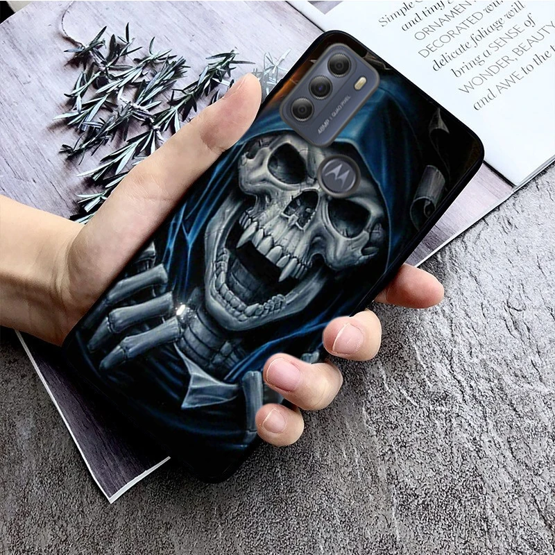 Grim Reaper Skull Phone Case for Motorola Moto G52 G 5G G50 G30 G10 G60 G Pure G Stylus G40 Fusion G Play G Power