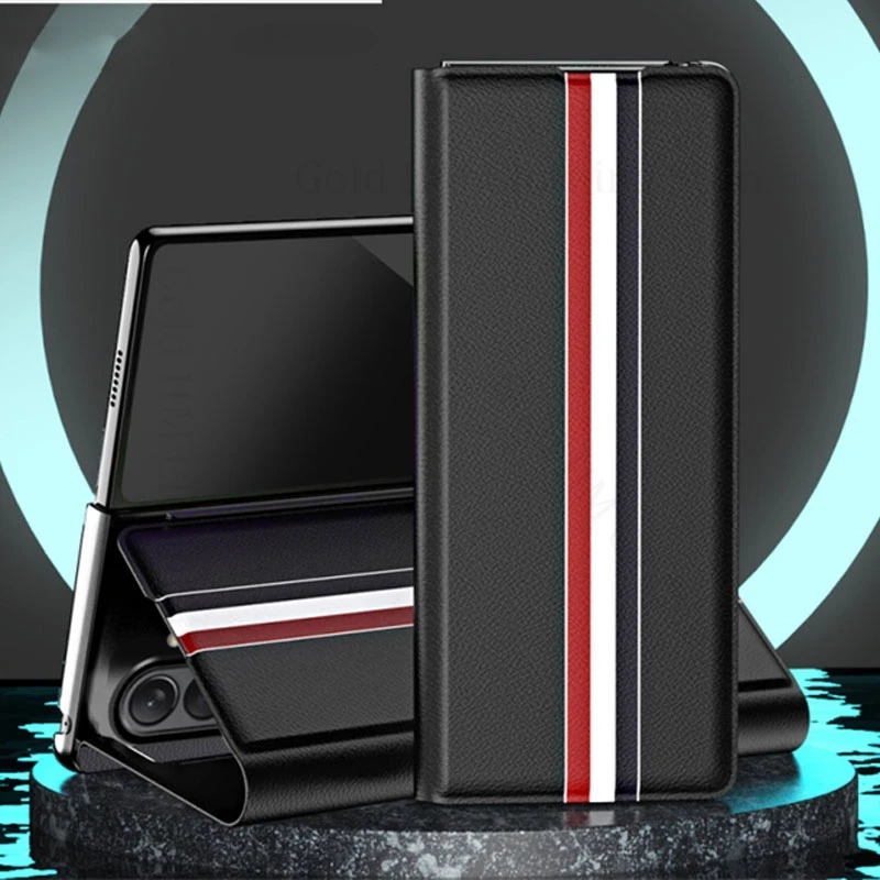 

Cases For Samsung Galaxy Z Fold7 5G Leather Flip Card Slot Book Stand Phone Case For Samsung Z Fold 7 6 5 4 3 2 Kickstand Cover
