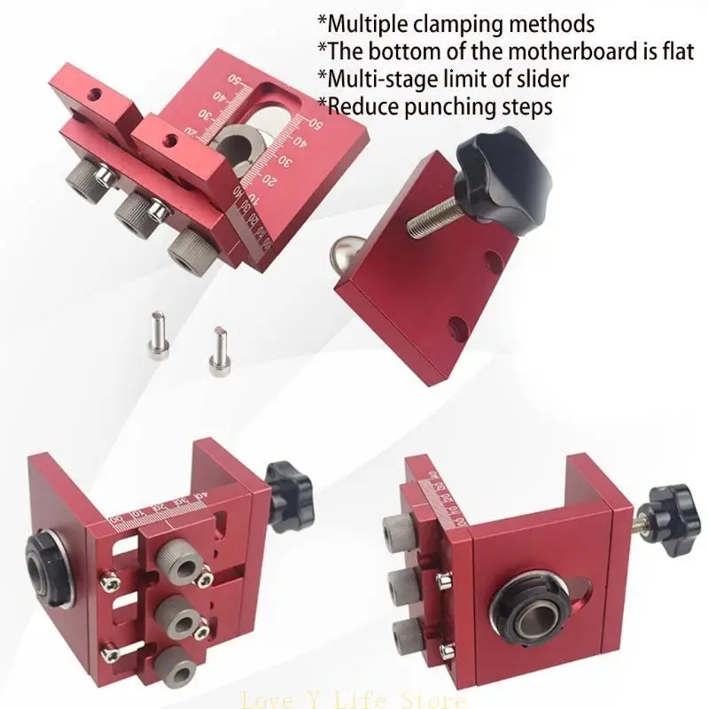 L74C 1SET WOODWORKING HINGE HOLE HOLE LOCATOR TOOL TOOL HINGE HOLE DRILLINK