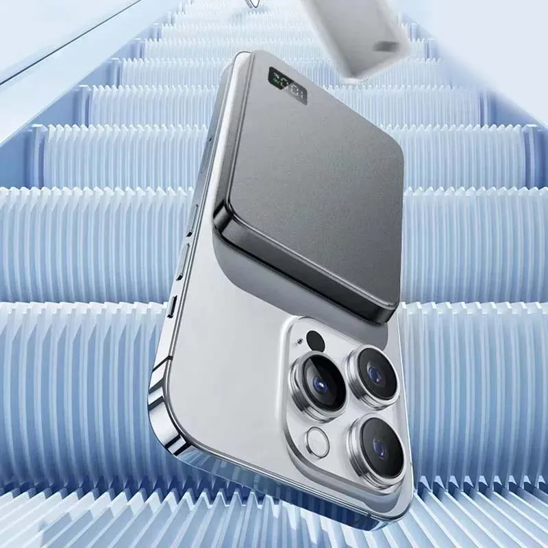 20000mAh Magnetic Powerbank External Spare Battery Portable Wireless Charger Fast Charging For IPhone Xiaomi Magsafes Power Bank