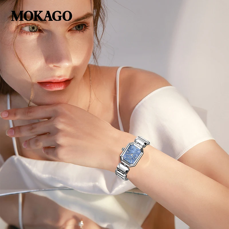 MOKAGO 8511 Mode Damen Quarzuhr Marke Neue Einfache Kleine Zifferblatt Damen Armbanduhr Business Elegante Uhren für Frau