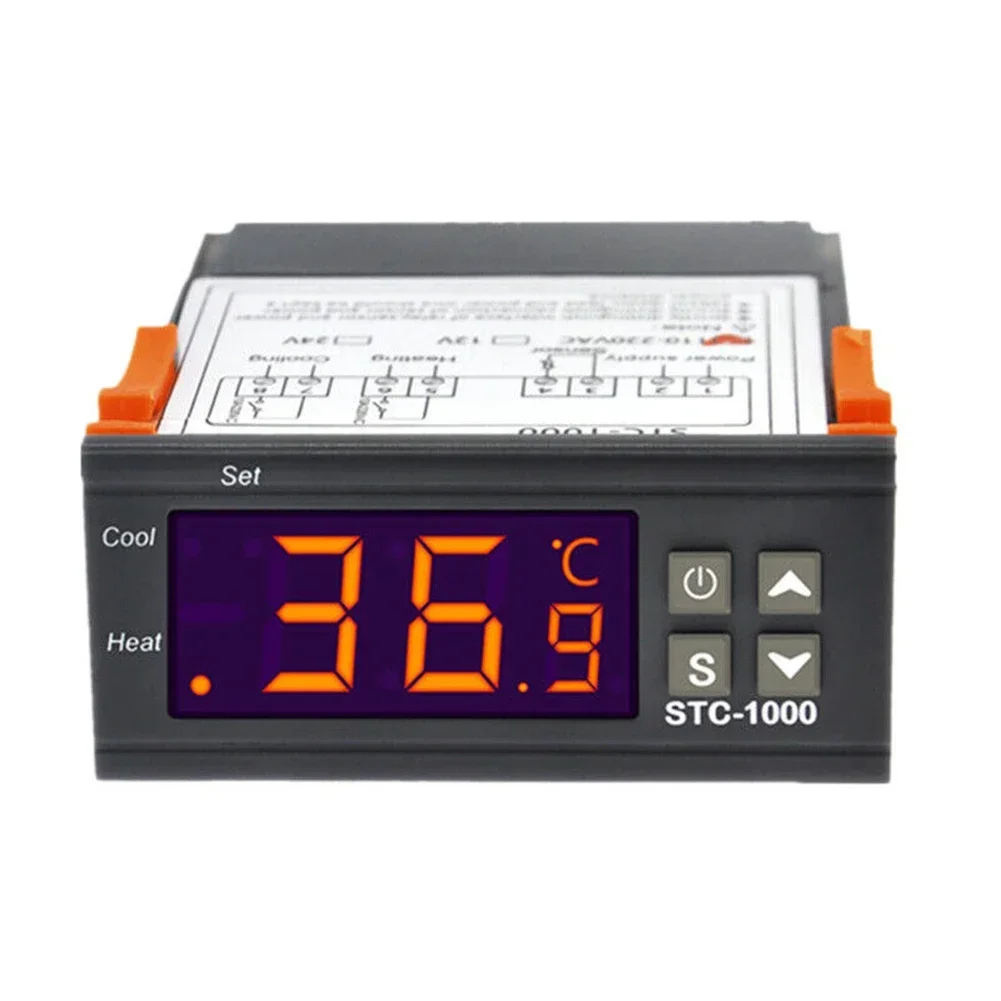 Accurate STC1000 Temperature Controller Digital LCD Display 12V/24V/110V/220V Thermostat for Aquarium and Brewing