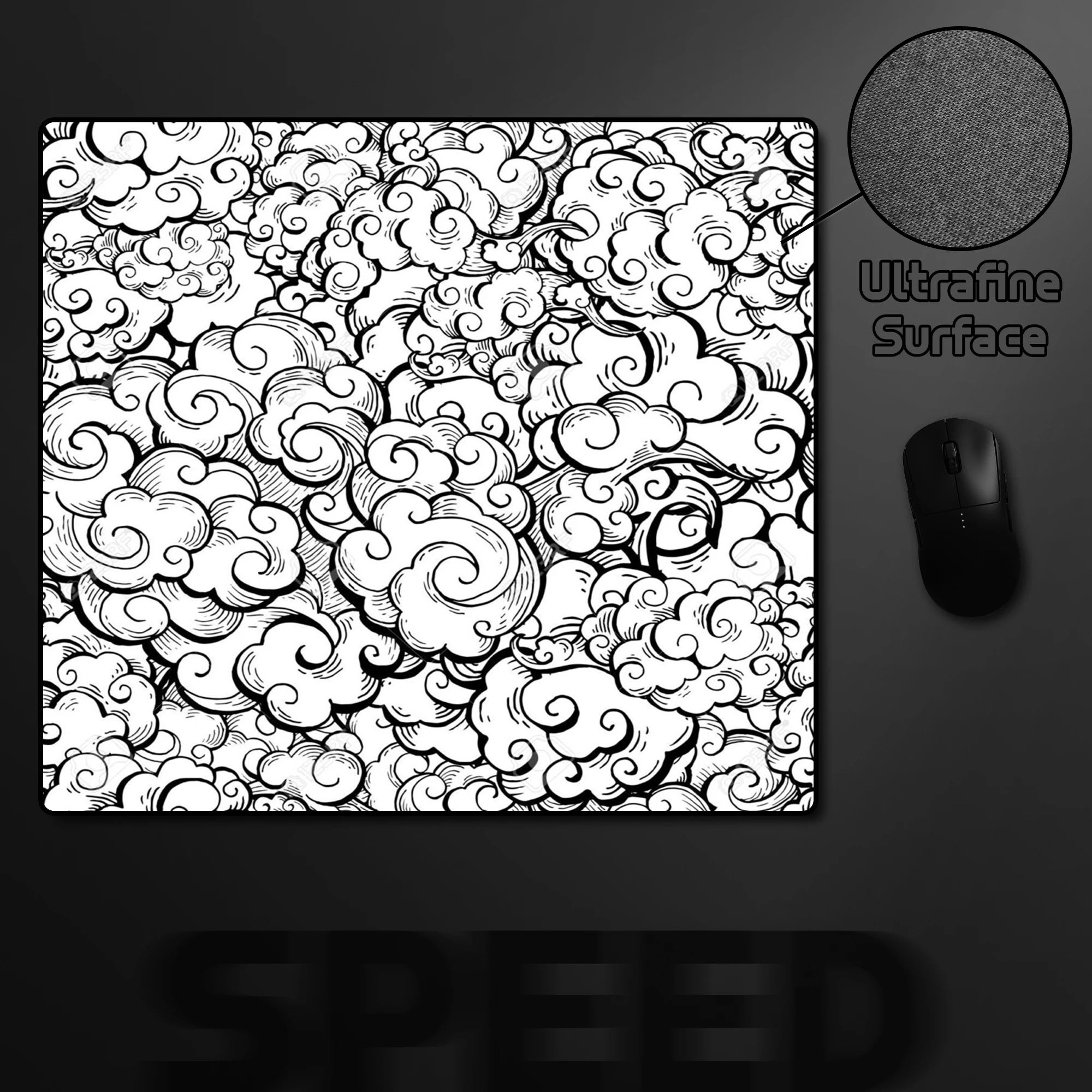 

Clouding Speed Mousepad 45x40CM E-Sports Gaming Mouse Mat Gamer Premium Mouse Pad Game High Elastic Non-slip Bottom Keyboard Mat
