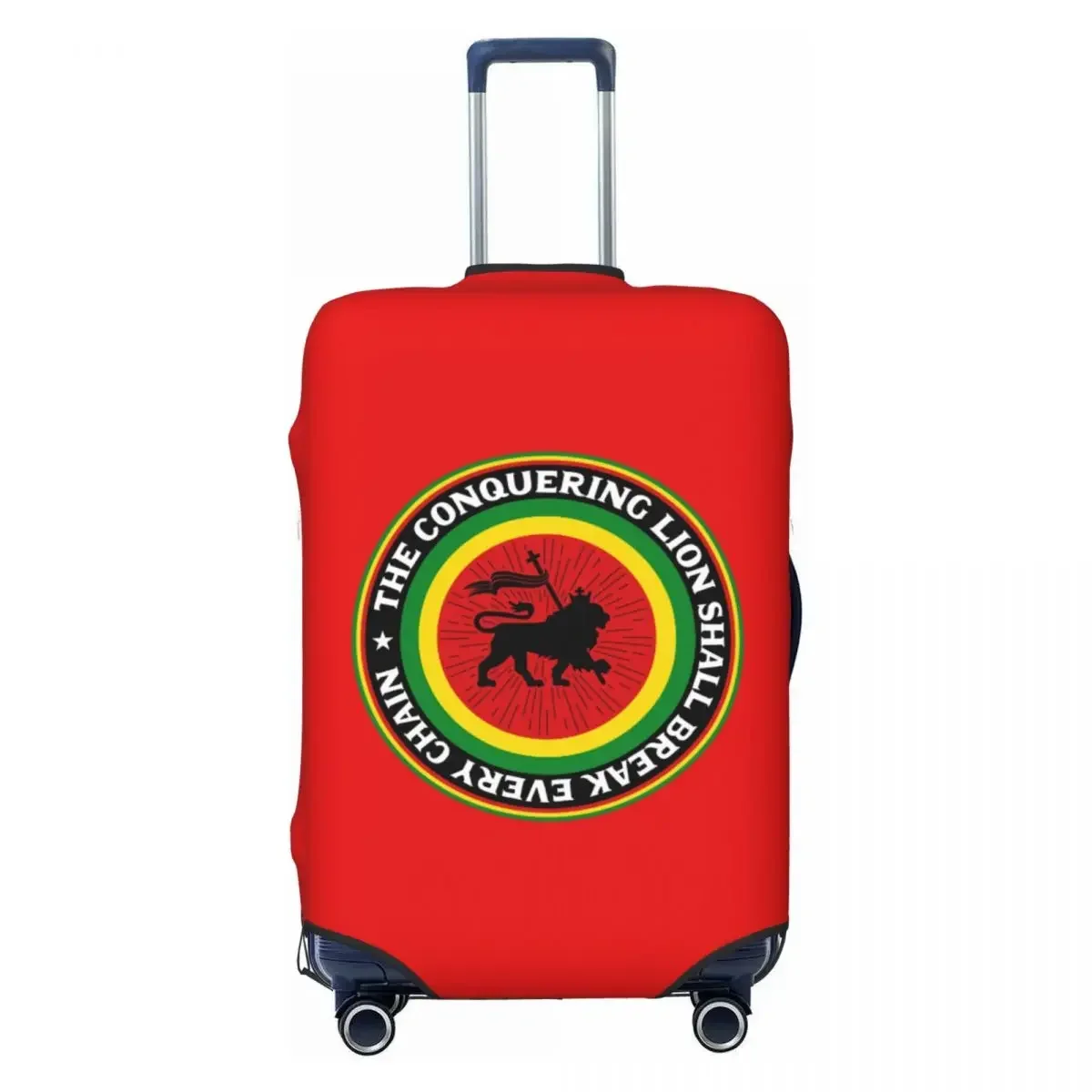 Custom Rastafari Rasta Lion Of Judah Luggage Cover Cute Jamaica Flag Suitcase Protector Covers Suit For 18-32 inch