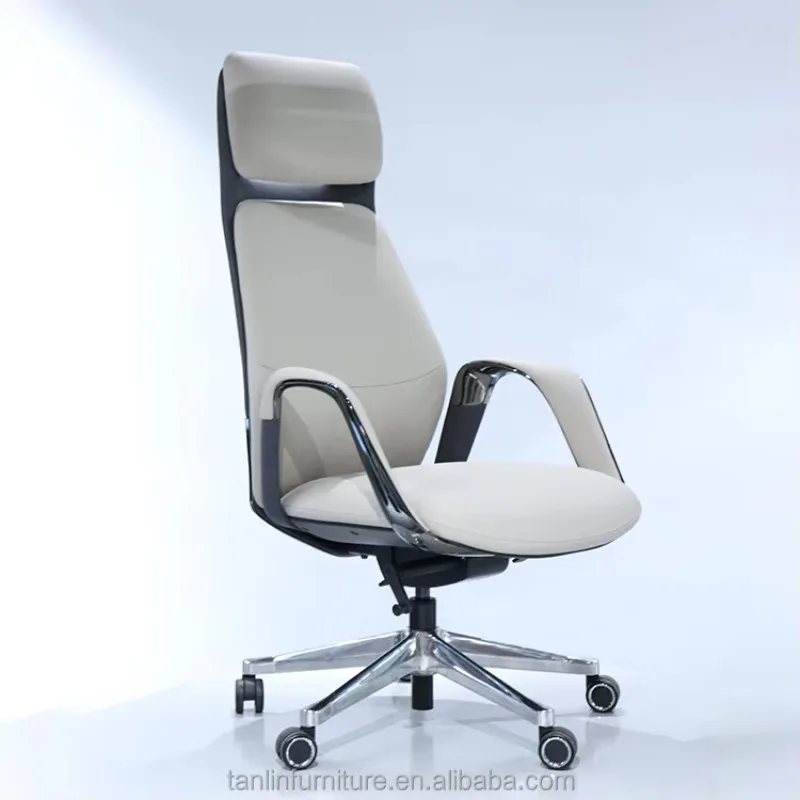 

Foshan Factory Upholstered Professional Commercial Furniture Supplier Genuine Leather Big Executive Boss Office Chair