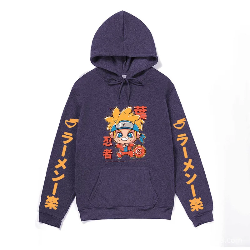 2025 Anime Naruto Hooded Sweatshirt Ideal Casual Wear for Autumn and Winter Unisex Style Harajuku Anime Hoodie