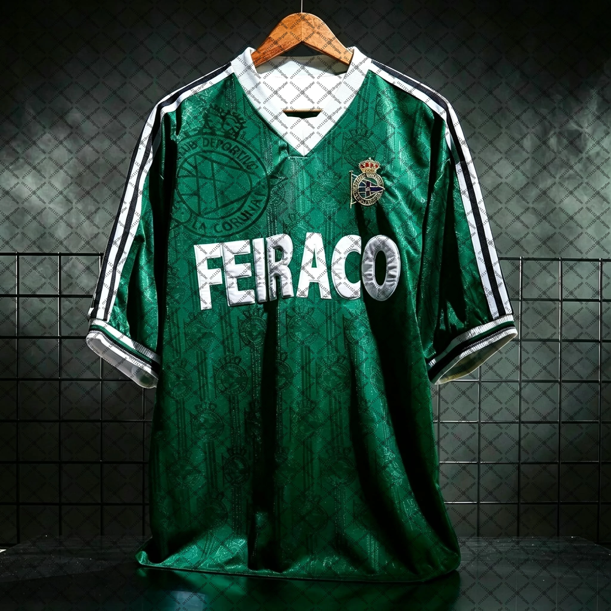 2026 Summer New 98-00 Deportivo La Coruña Retro Soccer Jersey Sports Breathable Quick Dry Causal Vintage Football T-Shirt