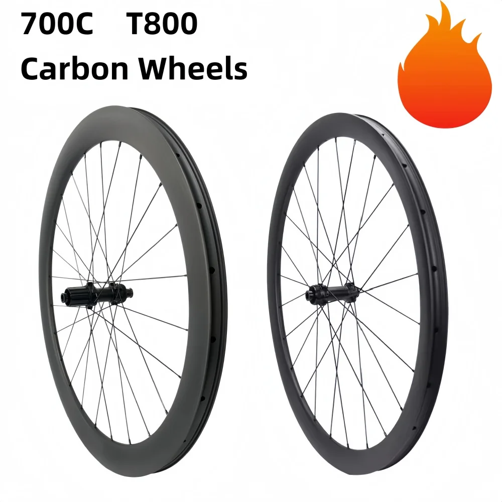 700C Road Cycling Carbon Wheelset DISC Brake Center Lock 36T Ratchet UD Matte 28mm 30mm Outer Wide Tubeless Compatible Clincher